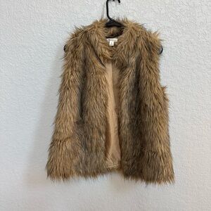 (SOLD) JohnPaulRichard Faux Fur Vest size medium